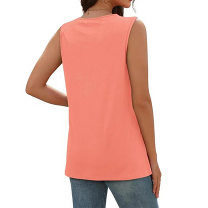 💐2026 New Arrivals 50% OFF💥 Women’s Button Down V Neck Loose Fit Tank Top