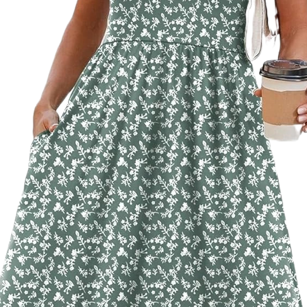 Summer Sale👗Women's Casual Midi Dress with Pockets