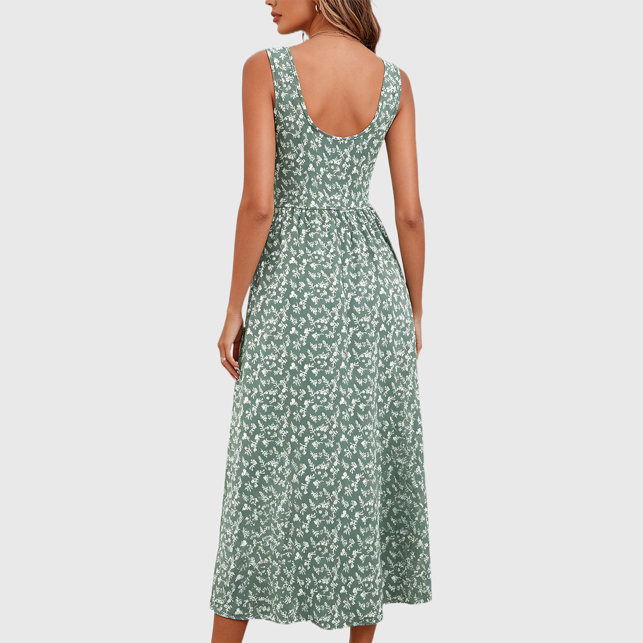 Summer Sale👗Women's Casual Midi Dress with Pockets
