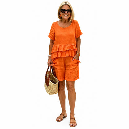 Summer Sale👗Fallon Top And Shorts Casual Suit