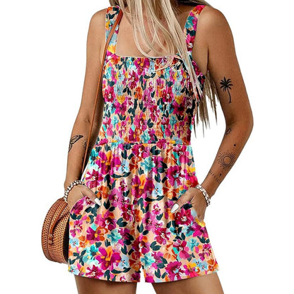 Summer Sale👗Women's Summer Casual Smocked Rompers