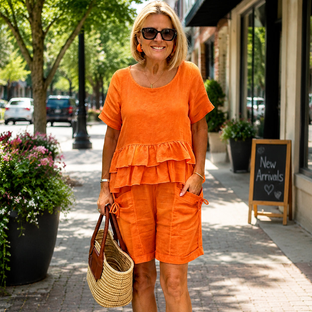 Summer Sale👗Fallon Top And Shorts Casual Suit