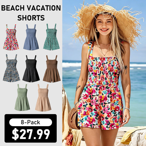 Summer Sale👗Women's Summer Casual Smocked Rompers