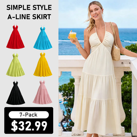 Summer Sale👗Women's Plain Dress