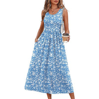 Blue White Print