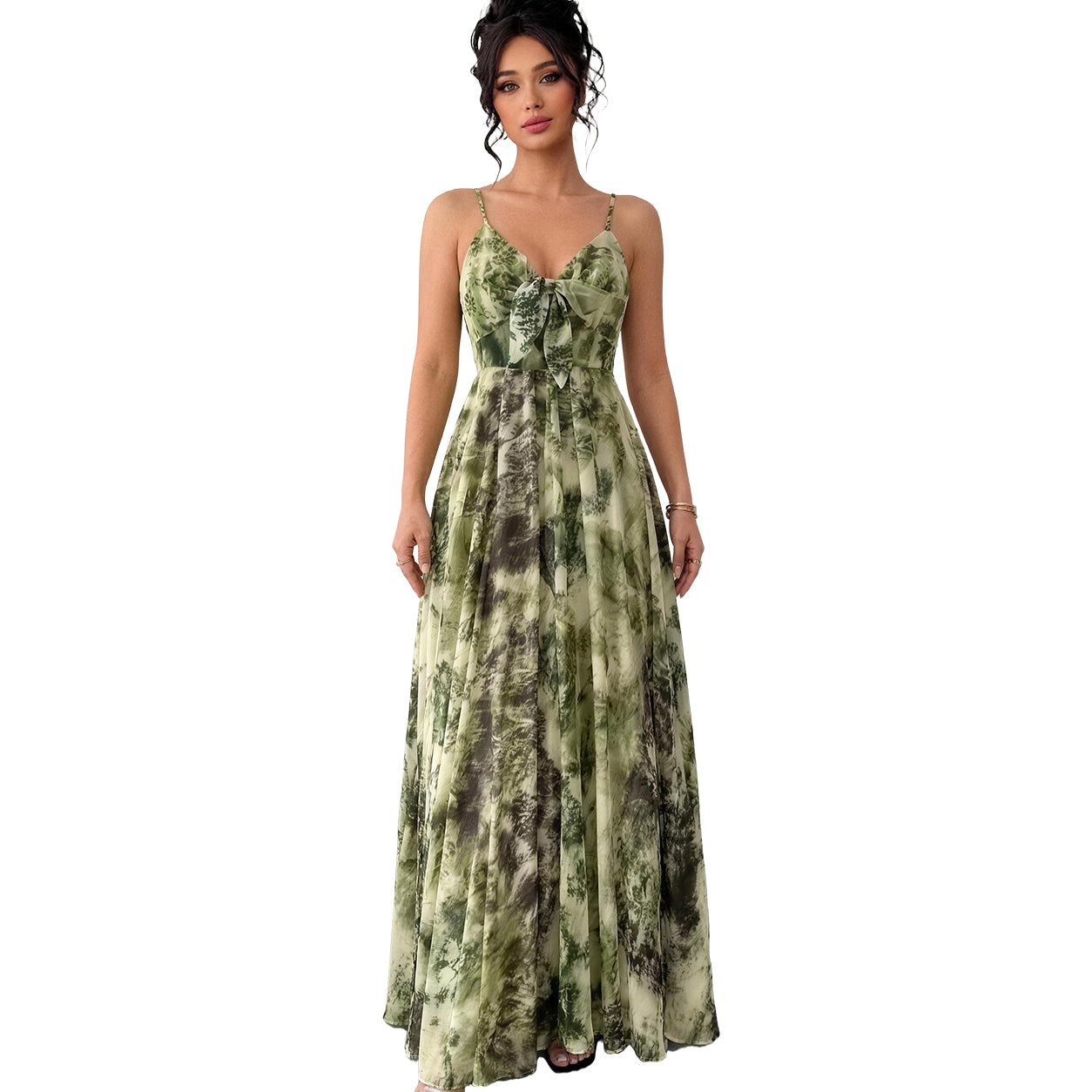 Summer Sale👗Women's Boho Style Floral-Print Spaghetti Strap Cami Dress