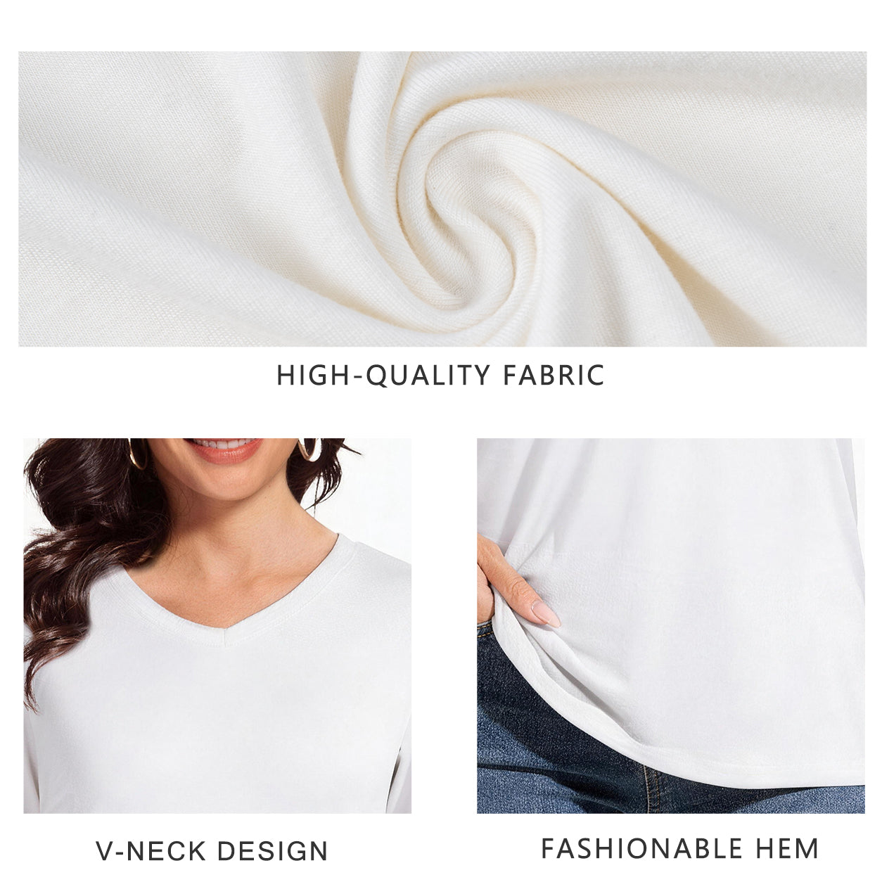 Summer Sale👗Women's Short Sleeve V Neck Basic T-Shirt