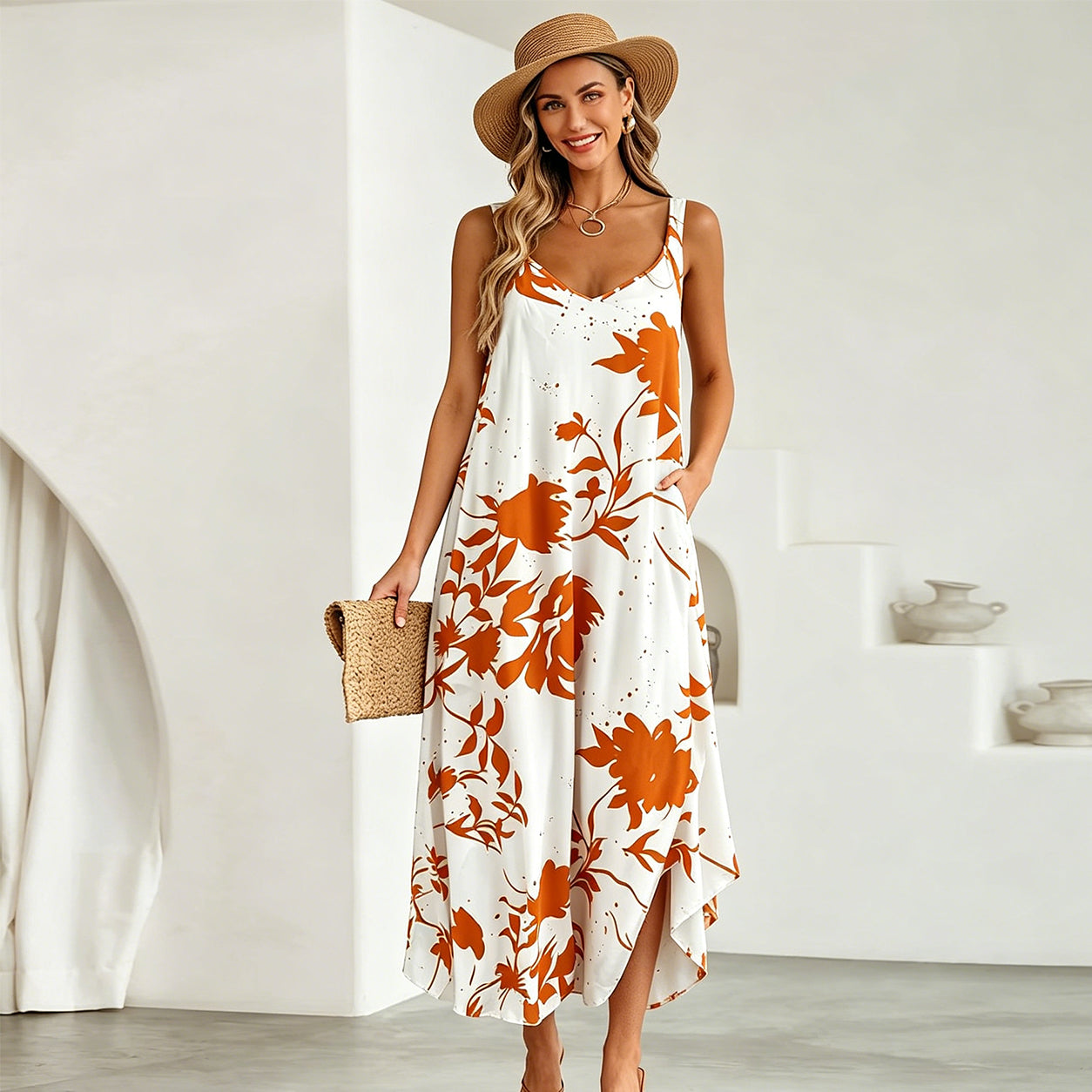 Summer Sale👗Printed Slip Dress