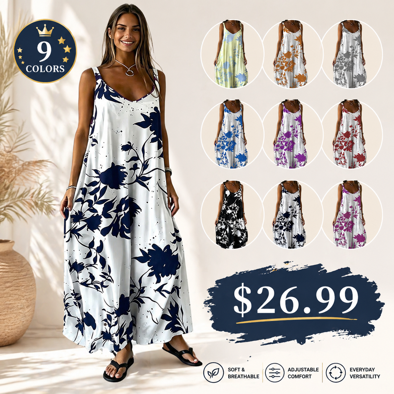Summer Sale👗Printed Slip Dress