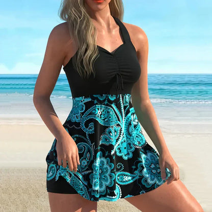 🔥LAST DAY SALE 60% Off! 👙Strap Top & Fitted Swim Shorts Separable Swimsuit 